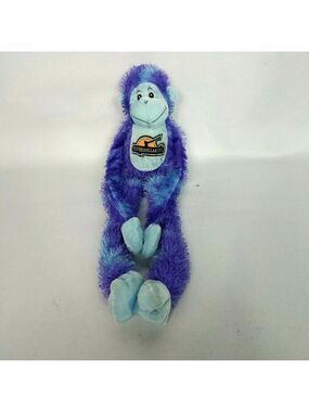 Silver Dollar City Monkey Plush Blue Purple 21 Inch